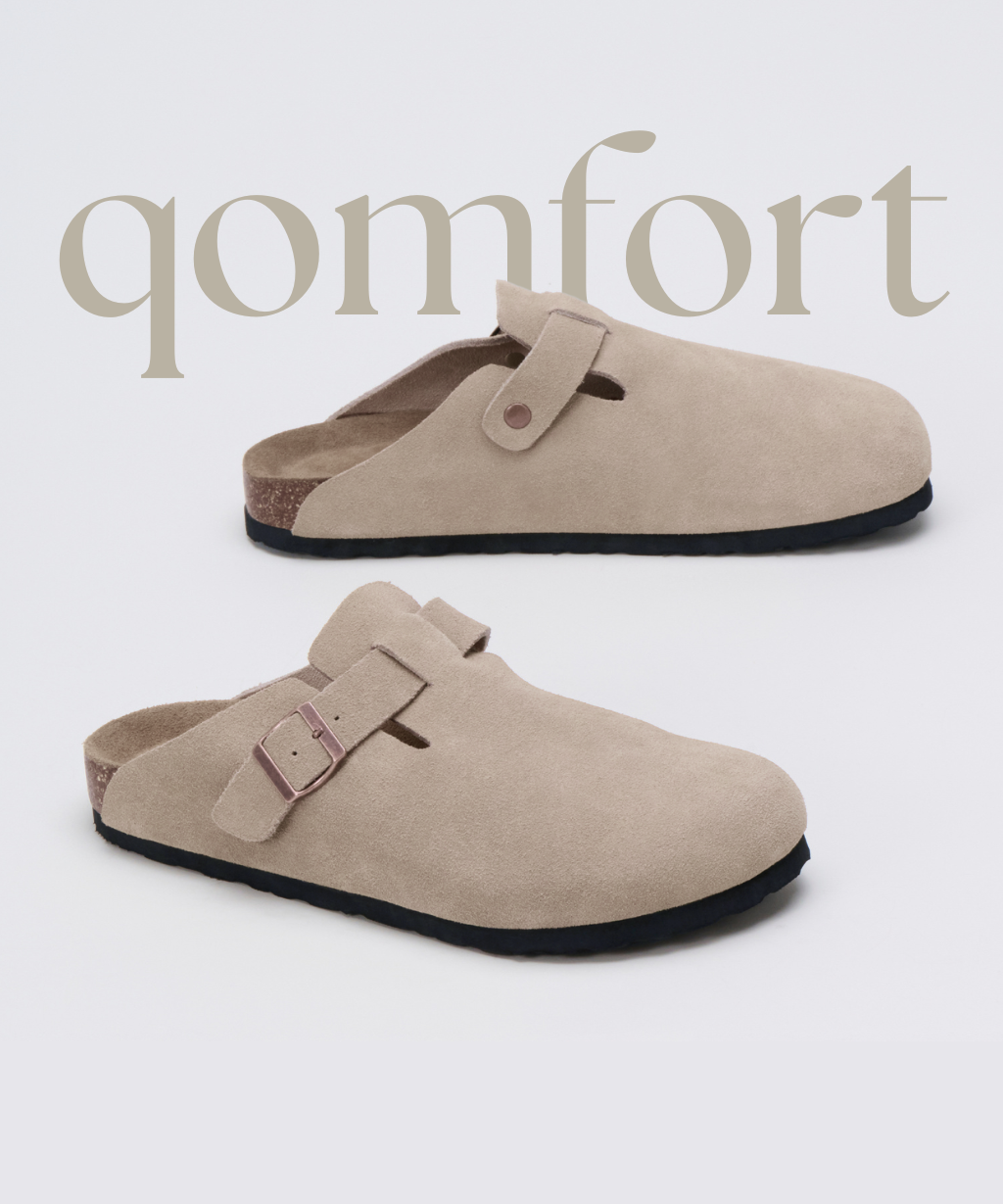 Premium Genuine Suede Clogs by Qomfort