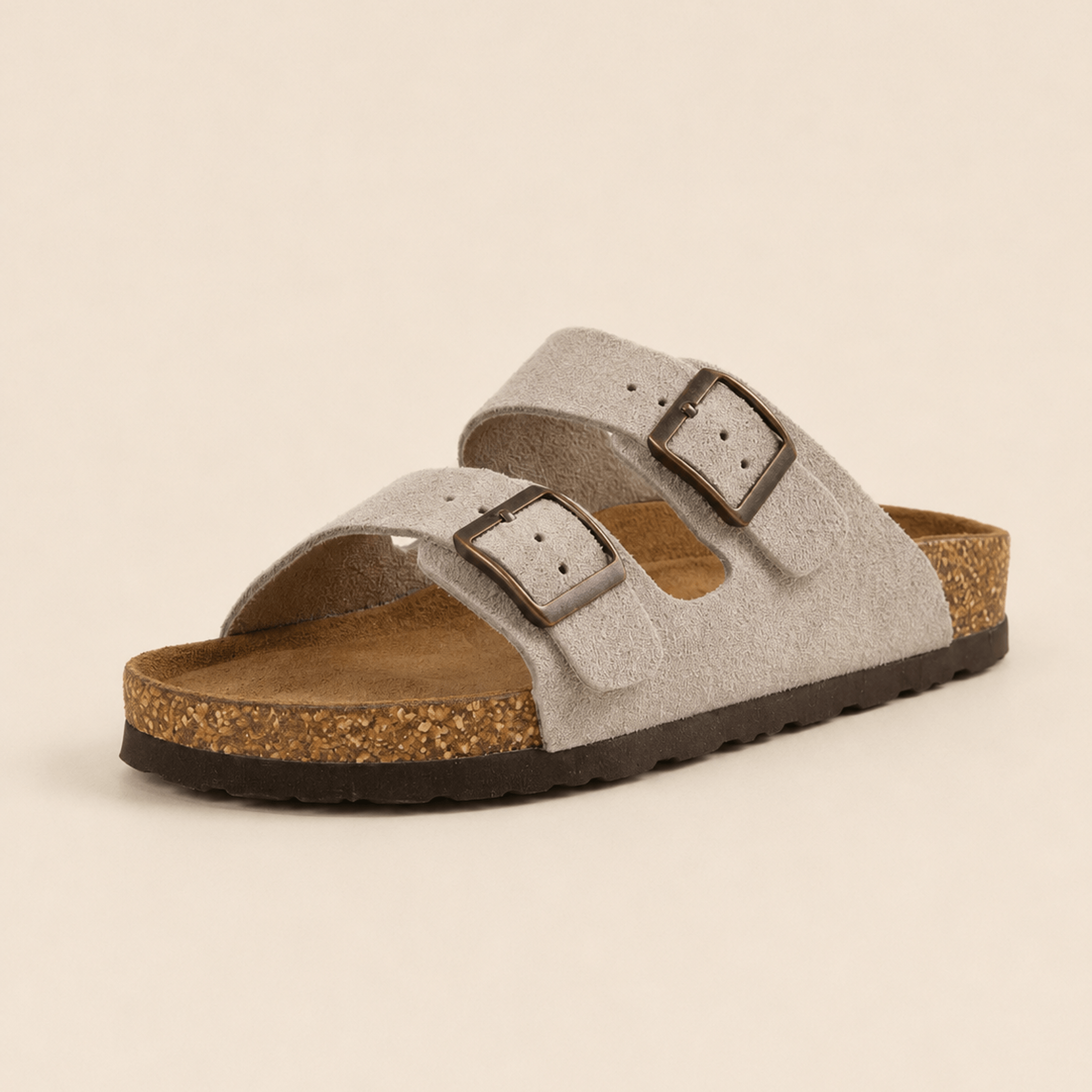 Premium Genuine Suede Sandals by Qomfort