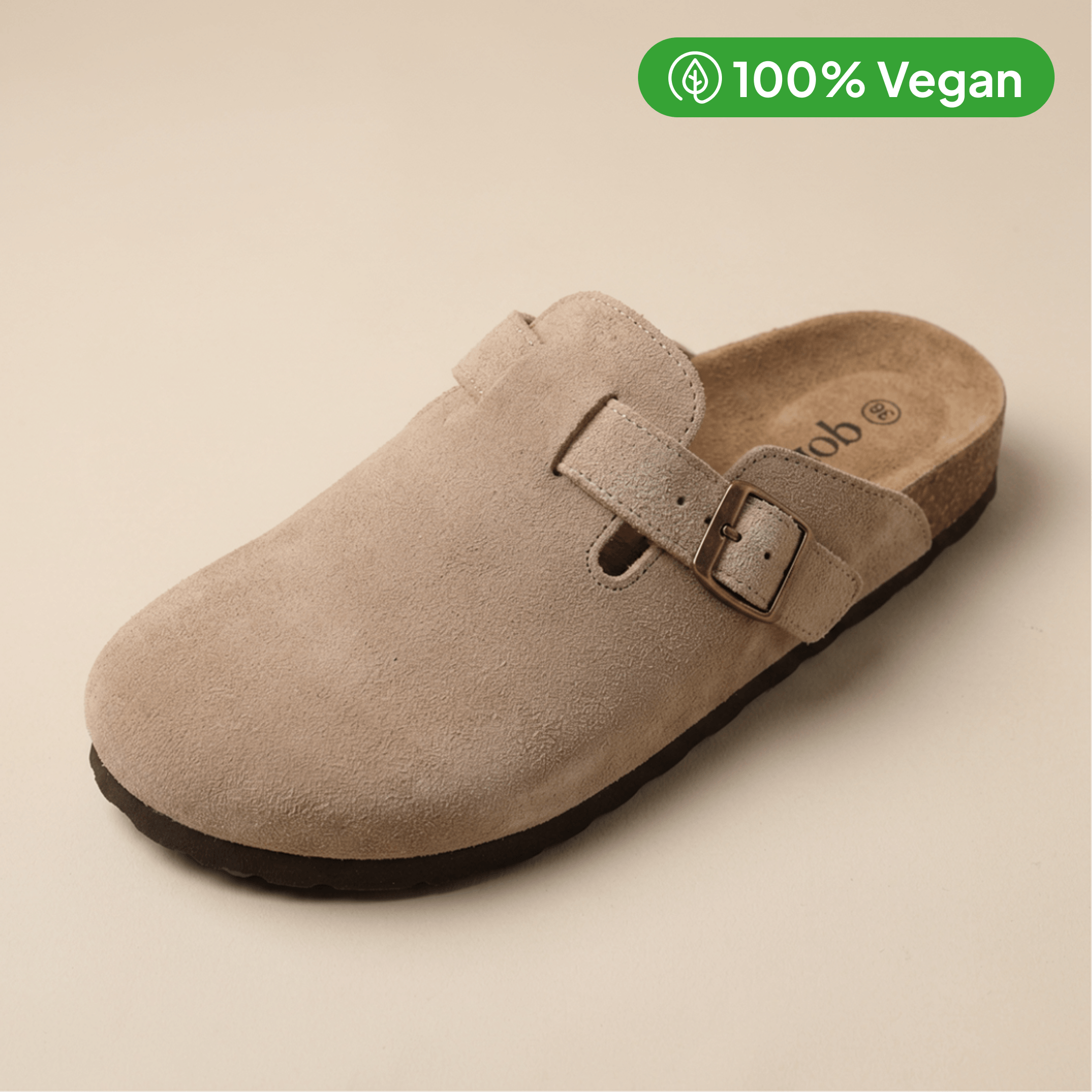 100% Vegan Suede Clogs by Qomfort