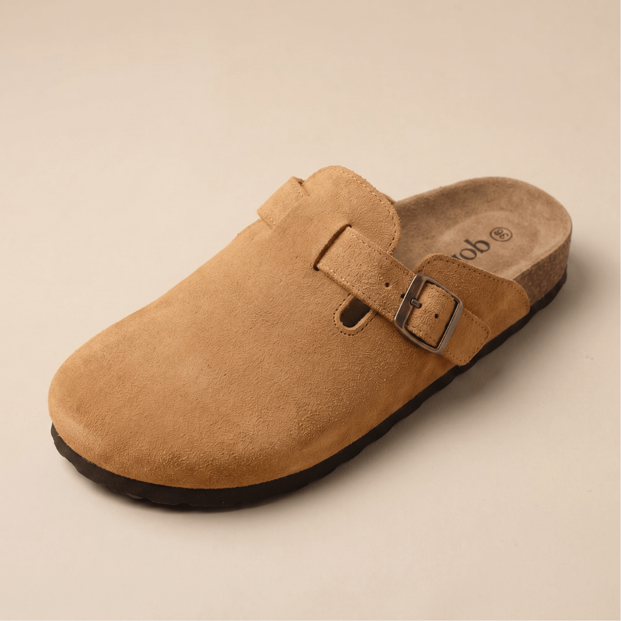 Genuine Suede Clogs by Qomfort