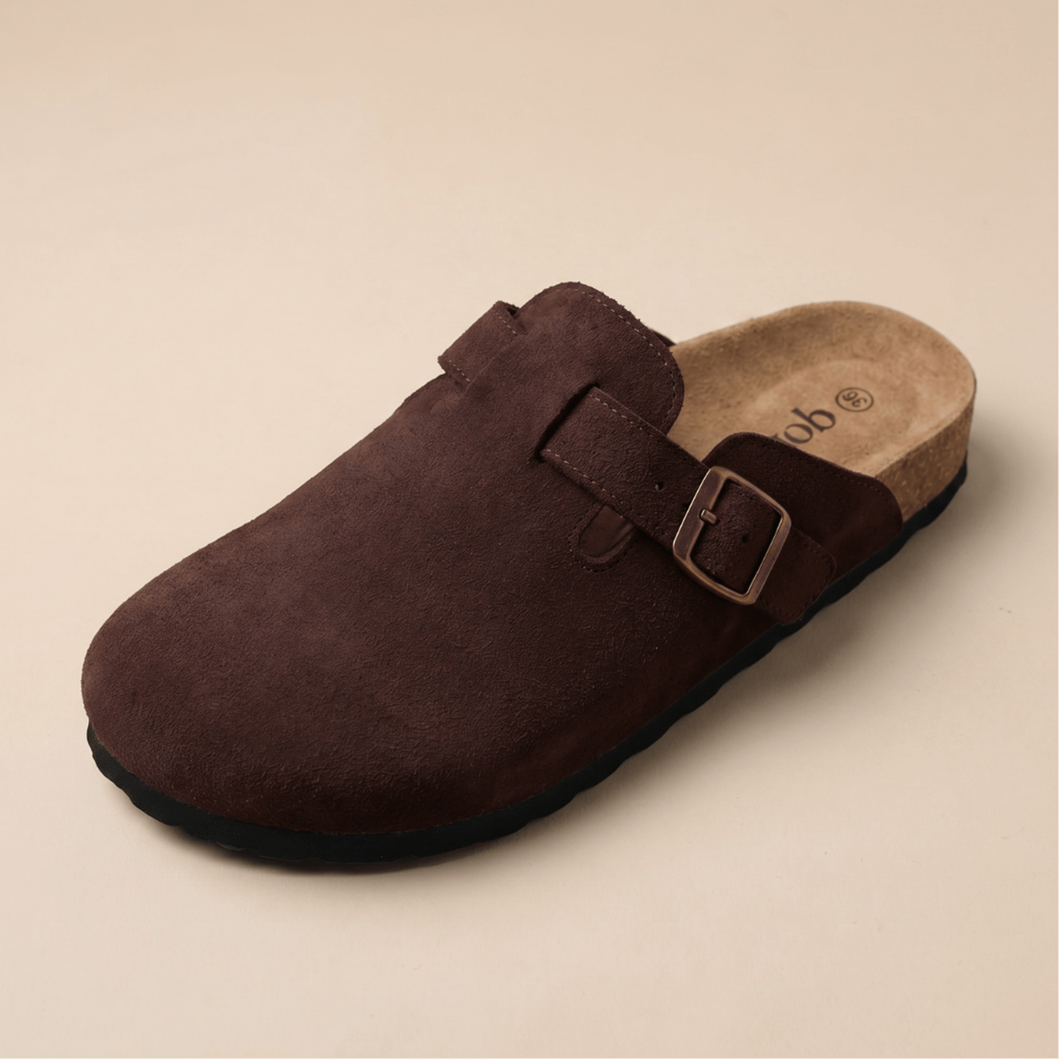 Genuine Suede Clogs by Qomfort