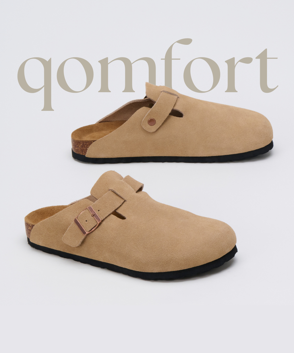 Premium Genuine Suede Clogs by Qomfort