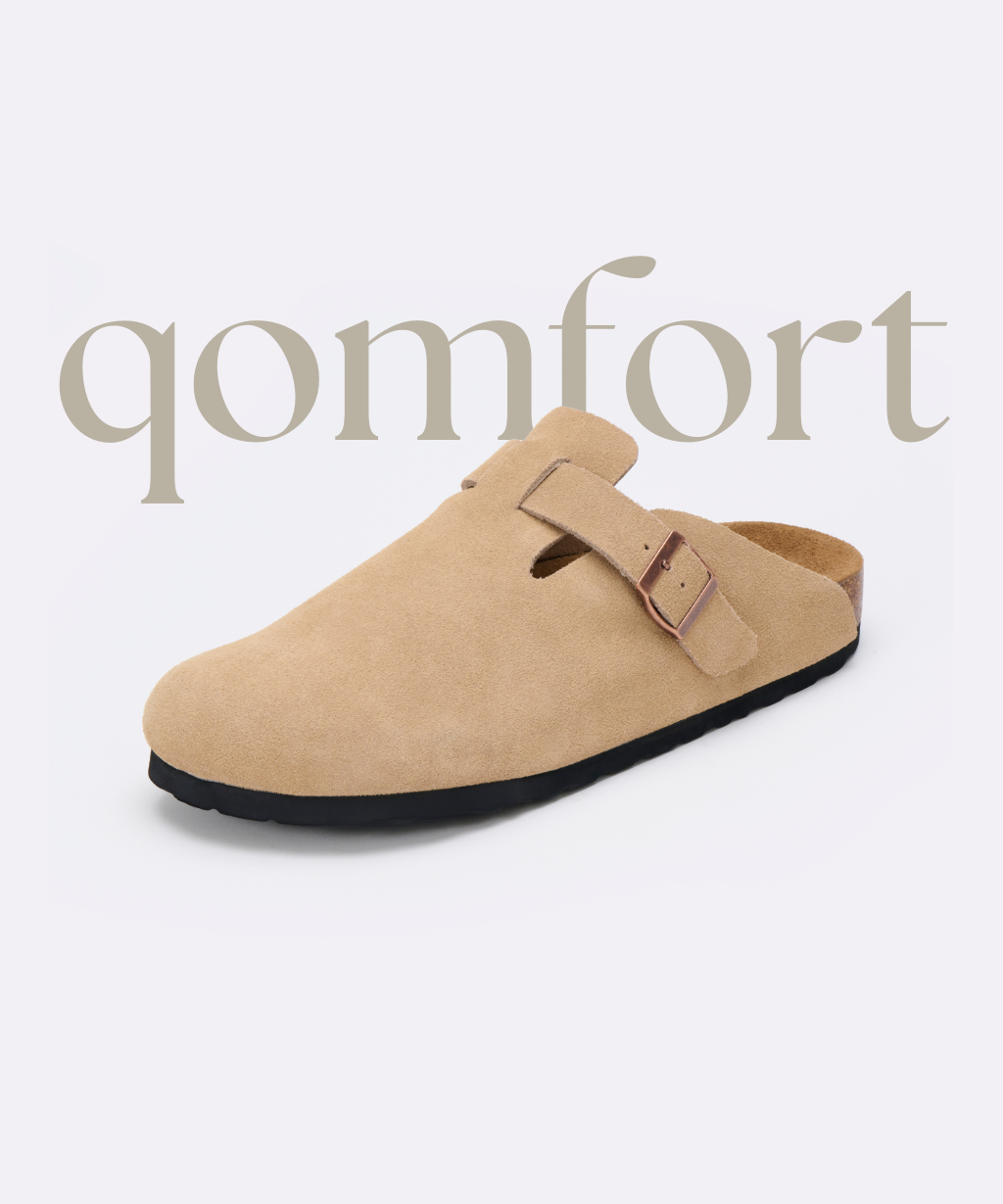 Premium Genuine Suede Clogs by Qomfort