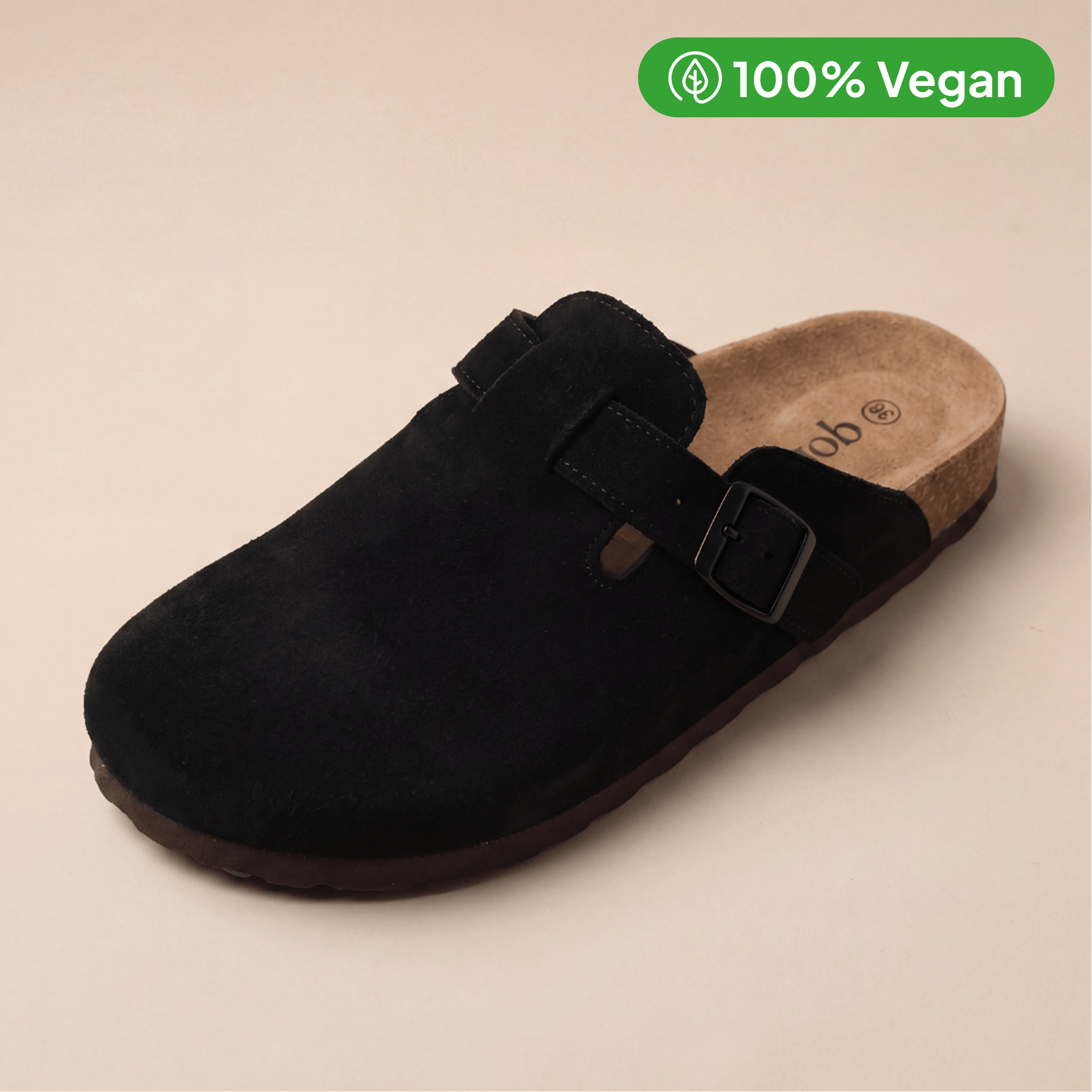 100% Vegan Suede Clogs by Qomfort