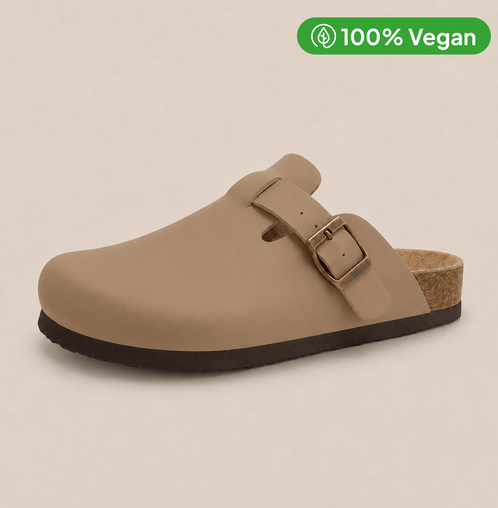 Smooth Vegan Leather Clogs by Qomfort