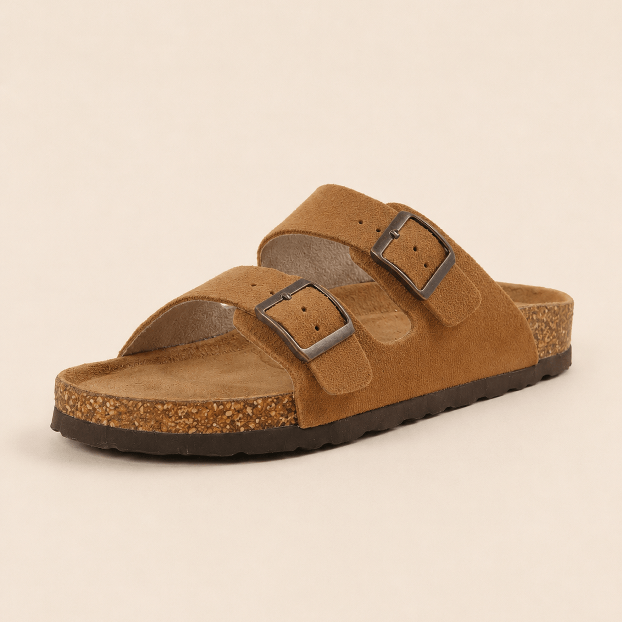 Premium Genuine Suede Sandals by Qomfort