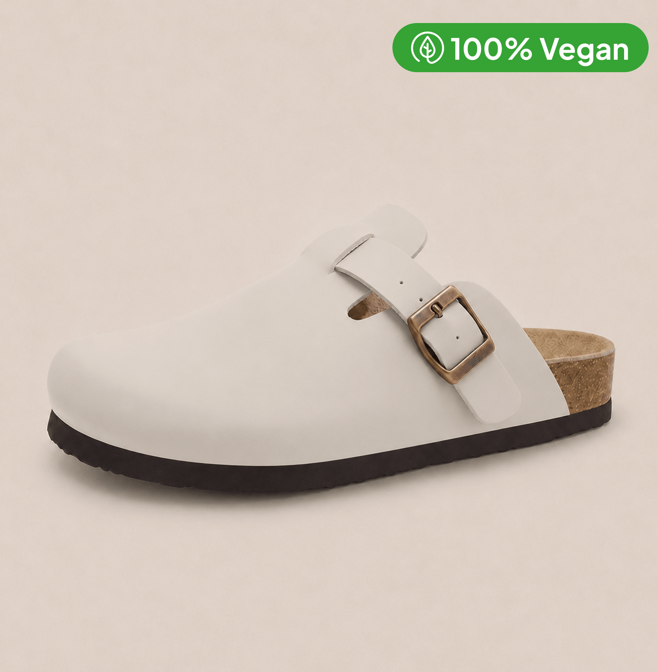 Smooth Vegan Leather Clogs by Qomfort