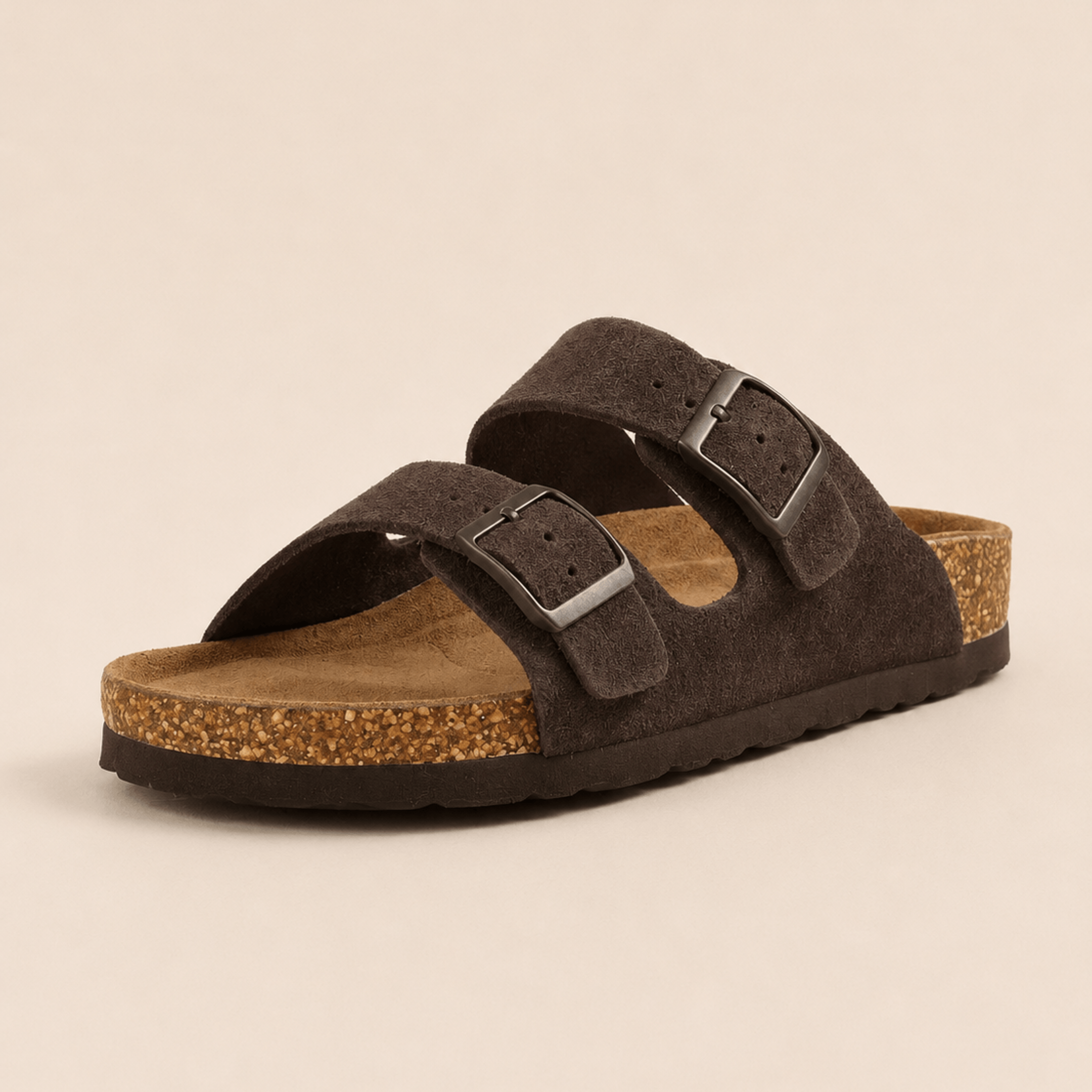Premium Genuine Suede Sandals by Qomfort