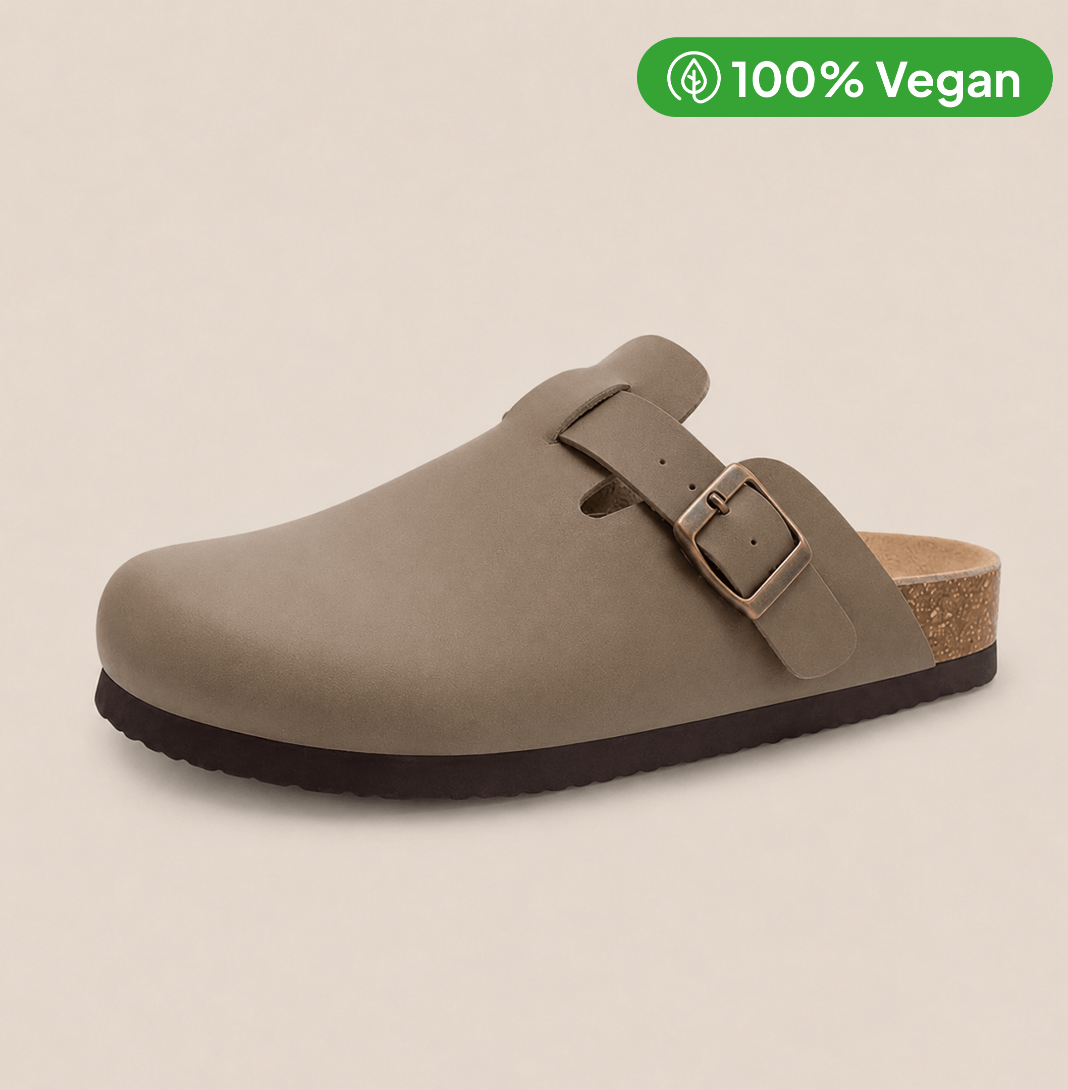 Smooth Vegan Leather Clogs by Qomfort
