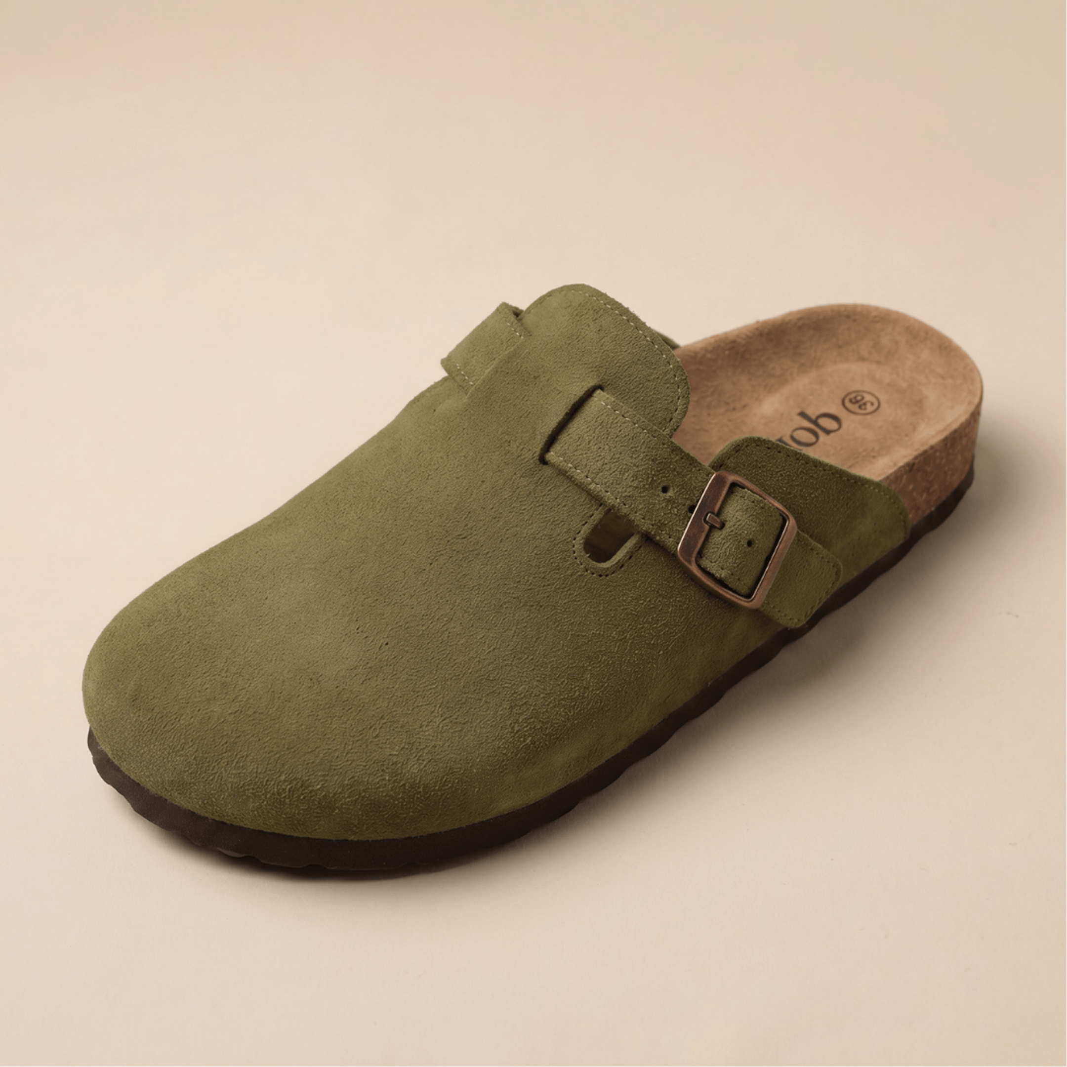 Genuine Suede Clogs by Qomfort