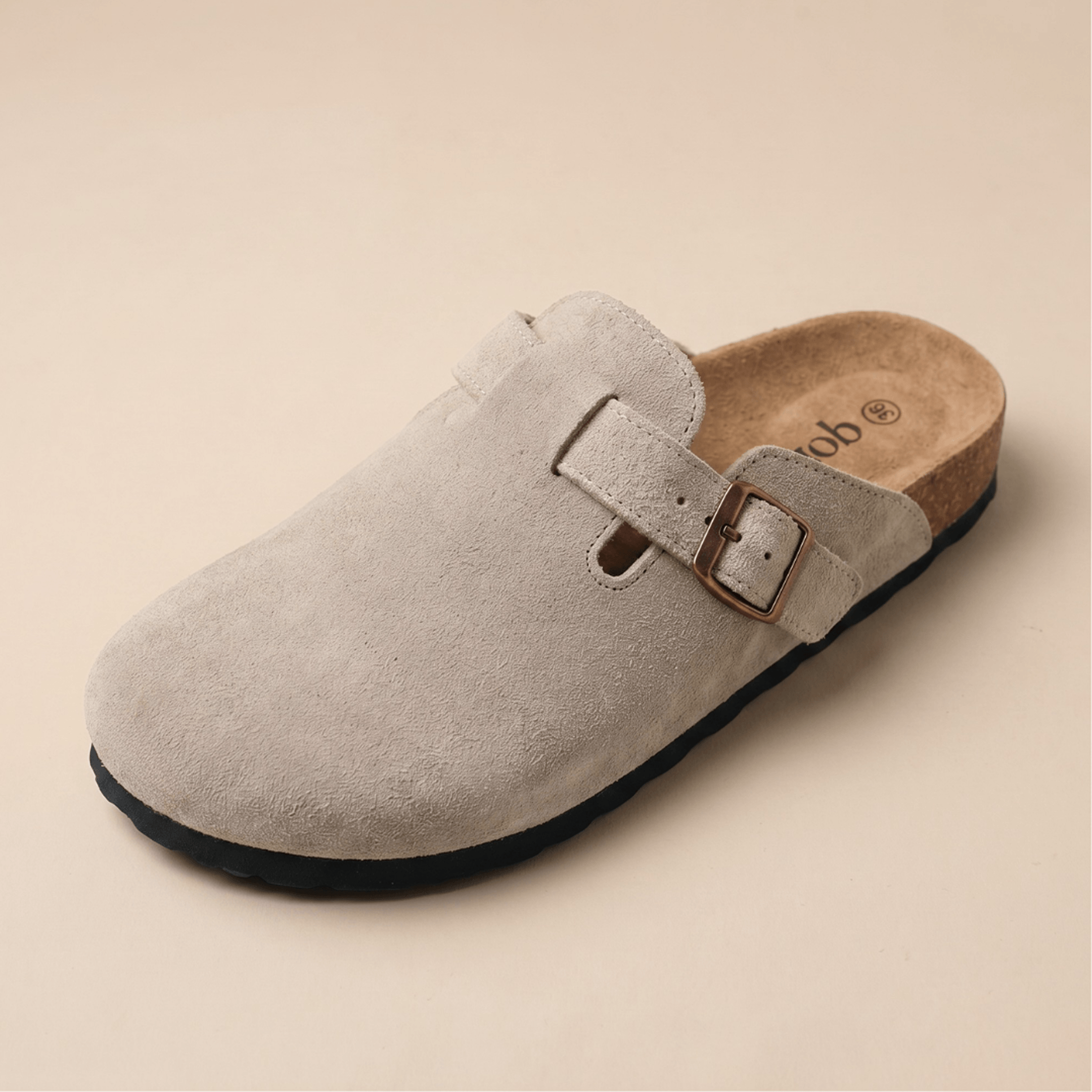 Genuine Suede Clogs by Qomfort