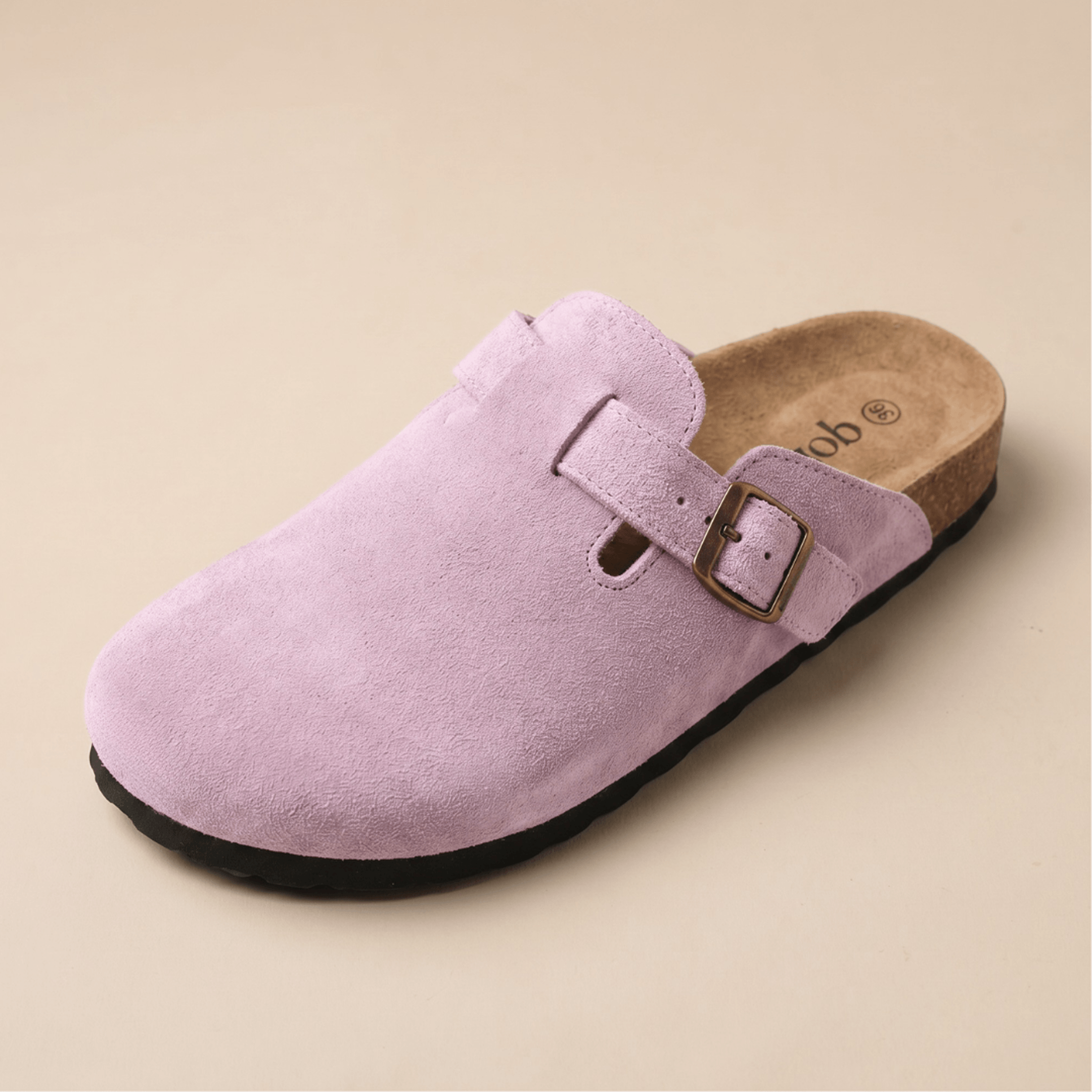 Genuine Suede Clogs by Qomfort