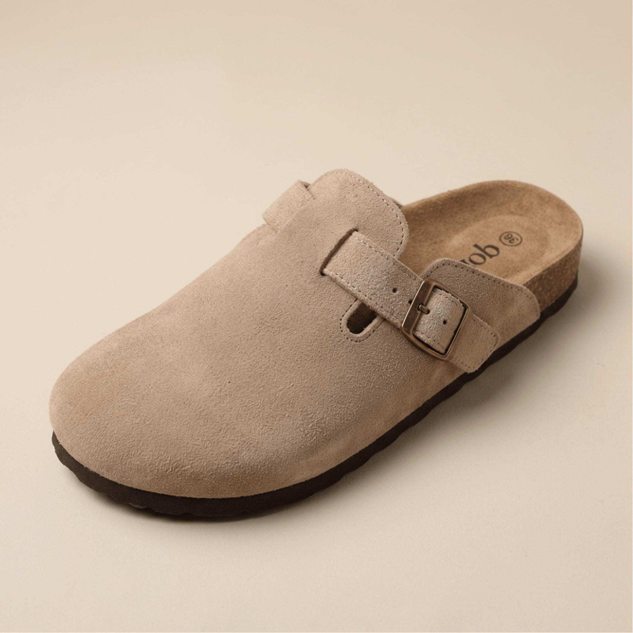 Genuine Suede Clogs by Qomfort